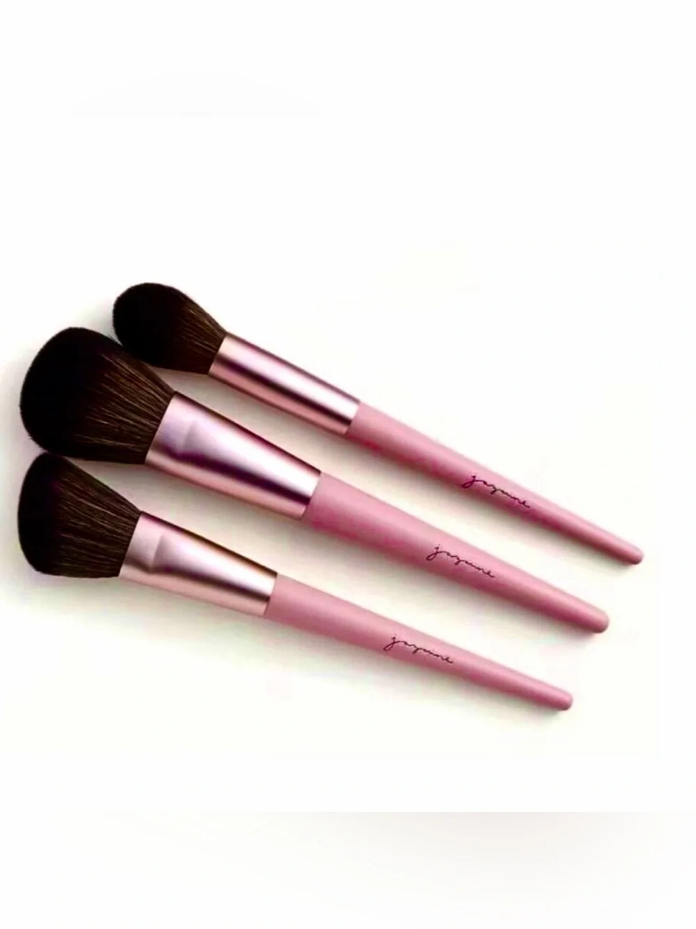 JAZMINE BEAUTY 3Pc “Complexion Essentials” Brush Set - NIB -  Lmt Ed.